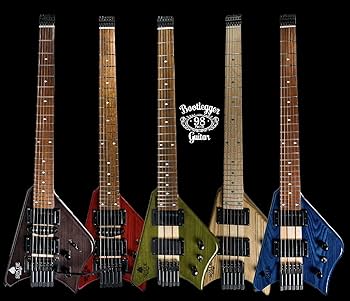 bootlegger guitar  ギター　ヘッドレスギター　emg Amazon | Bootlegger ギタースペード トラベルギター エレキ